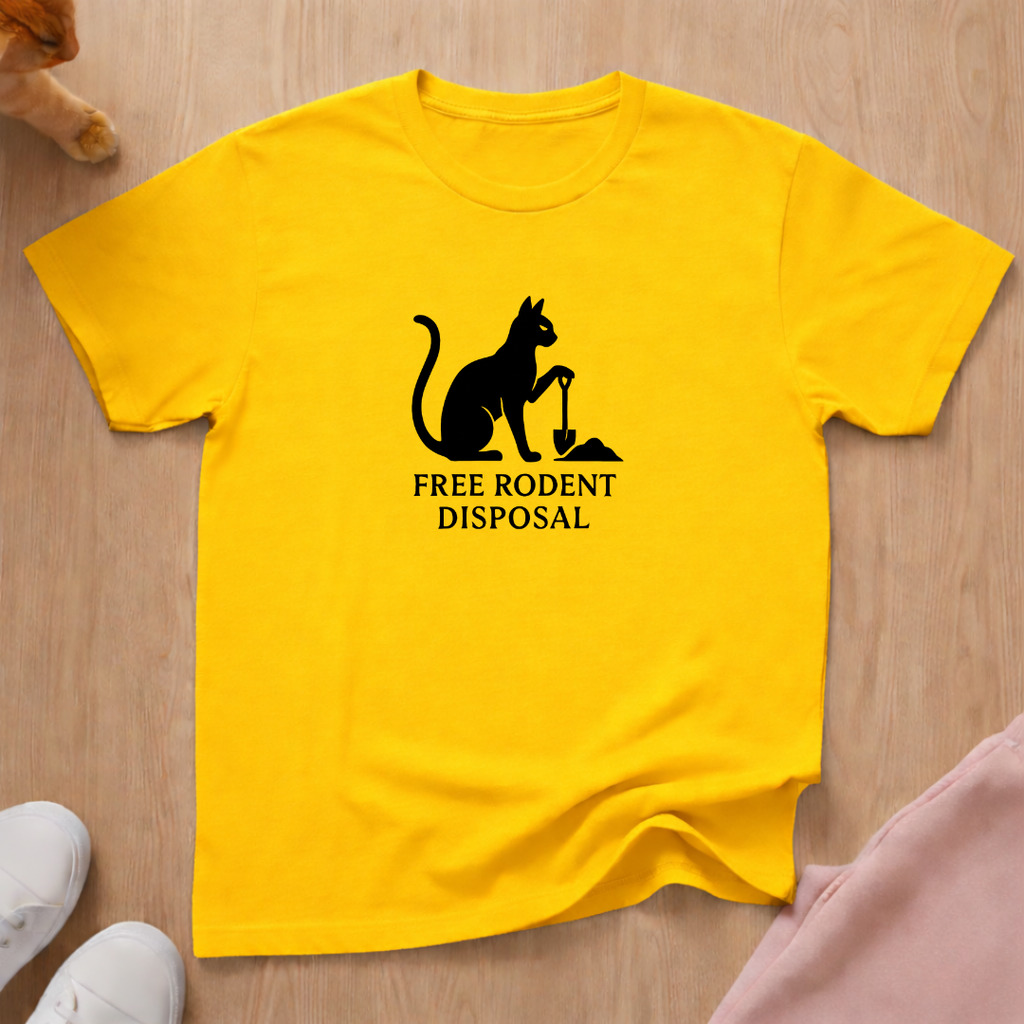 Free Rodent Disposal cat T-shirt