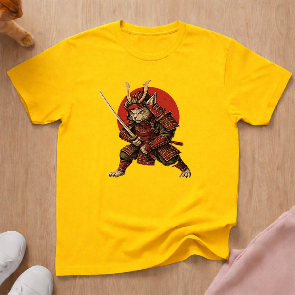 Samurai cat T-shirt