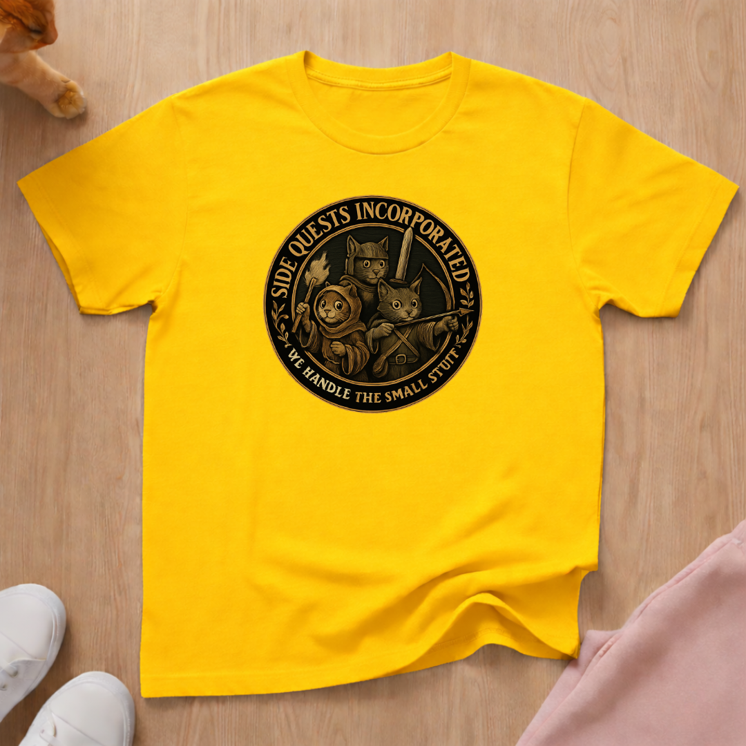 Side Quests 2 cat T-shirt