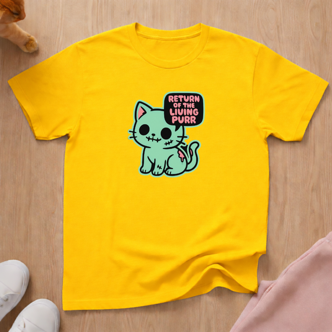 Return of the Living Purr cat T-shirt