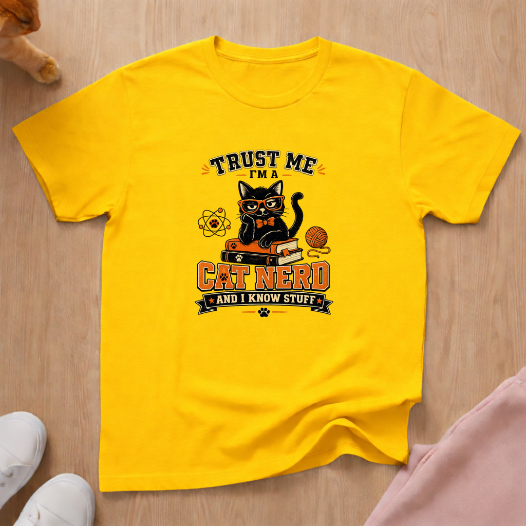 Cat nerd T-shirt