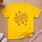 Professional cat servant T-shirt cat