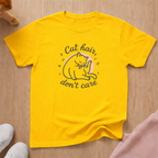 Cat Hair, Don't Care cat T-shirt