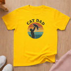 Retro cat dad cat T-shirt