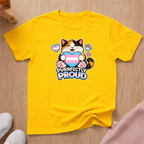 Purrfectly proud trans T-shirt