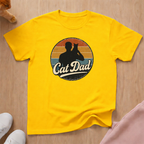 Retro Cat Dad 2 cat T-shirt