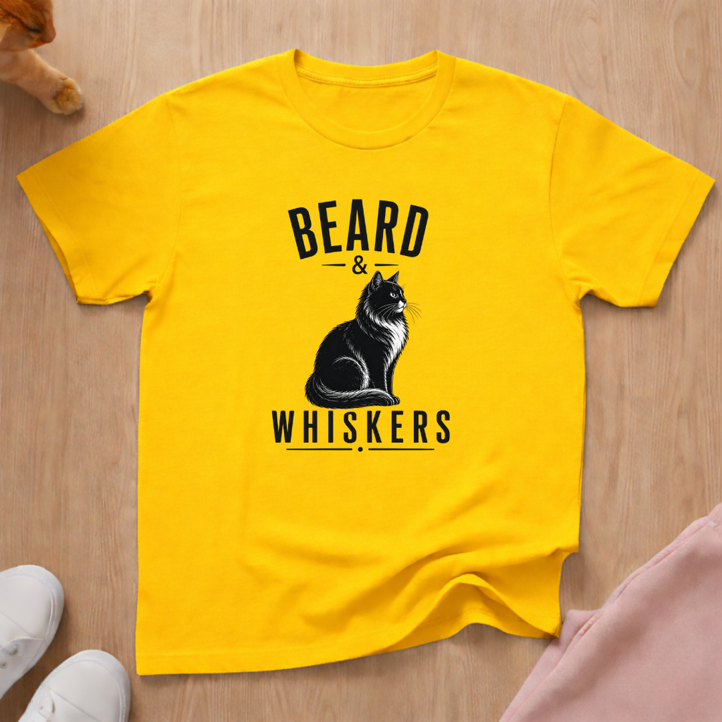 Beard & Whiskers (dark) T-shirt