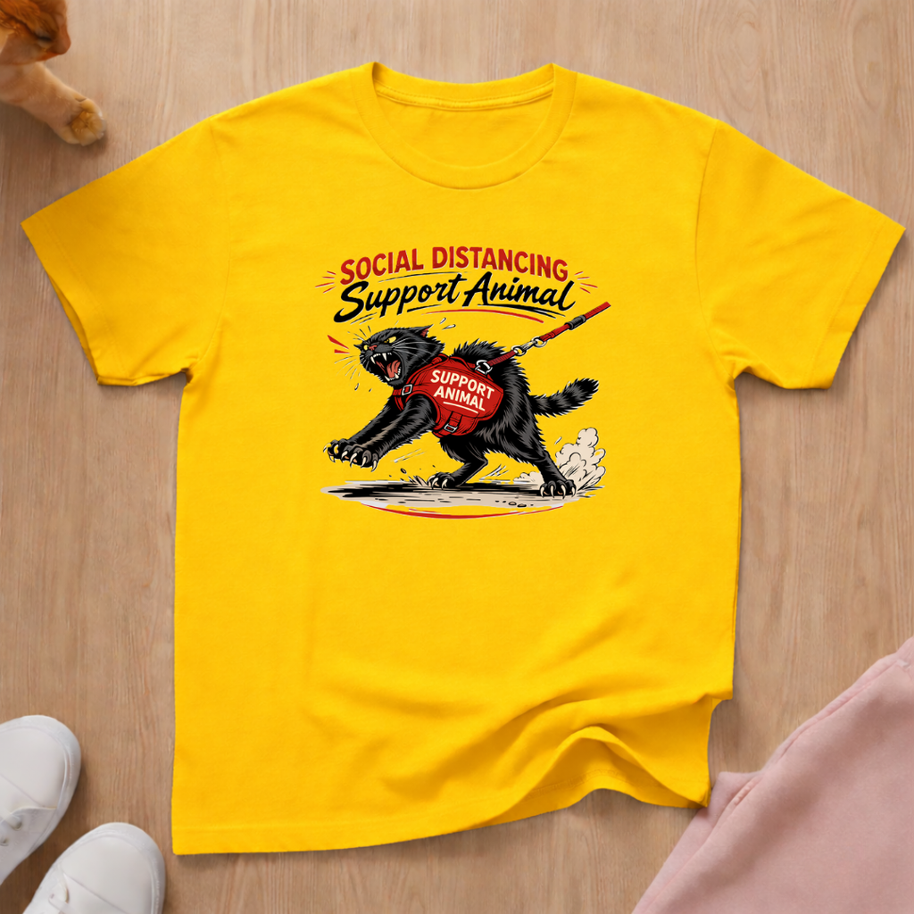 Social distancing support animal T-shirt