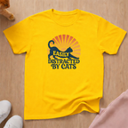 Easily distracted cat T-shirt