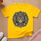 Mandala cat T-shirt