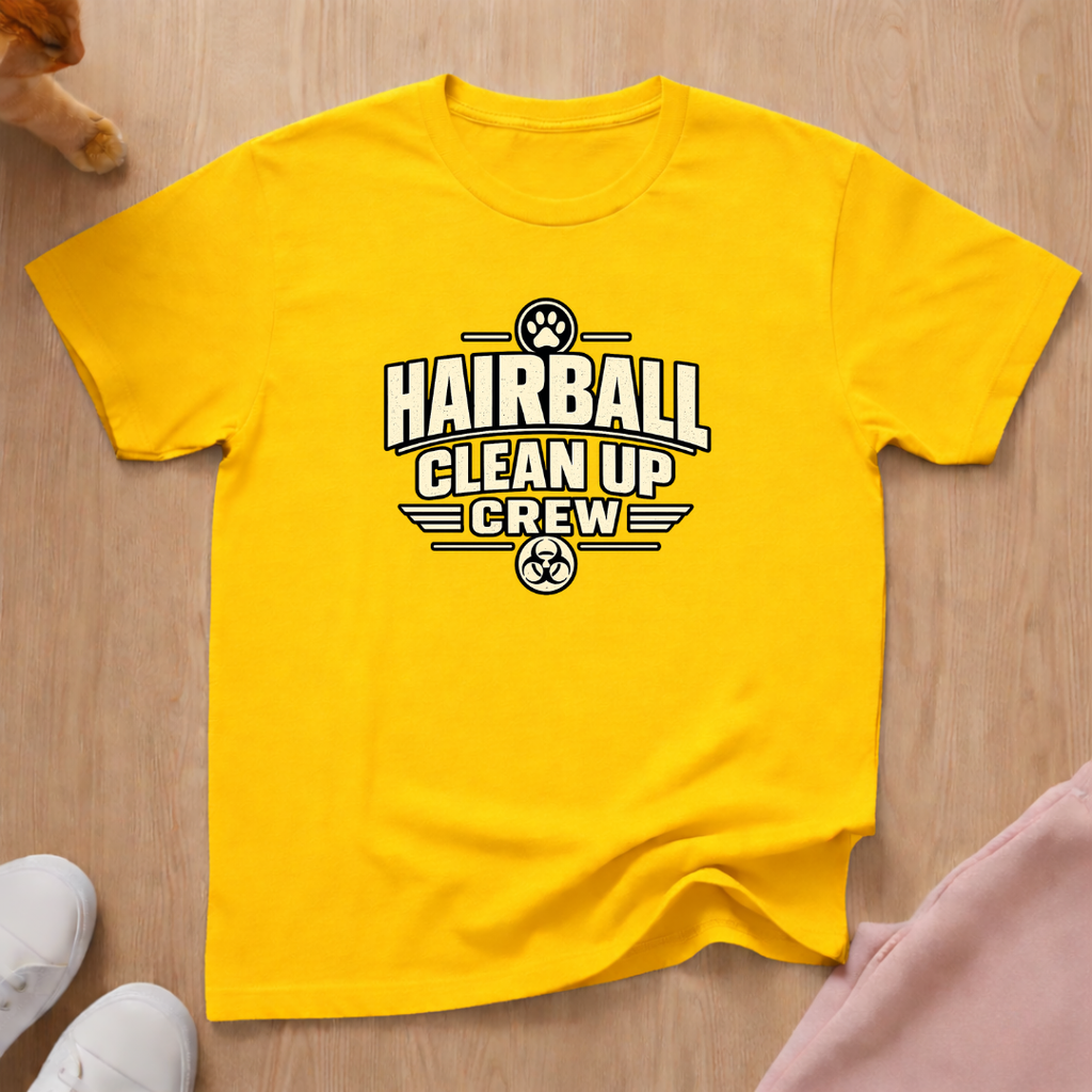 Hairball clean up crew T-shirt