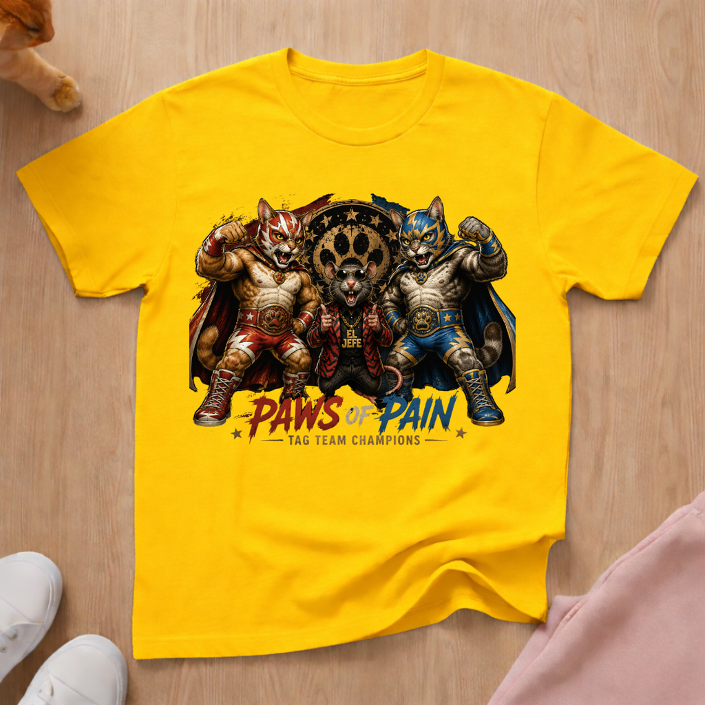Paws of Pain tag team T-shirt