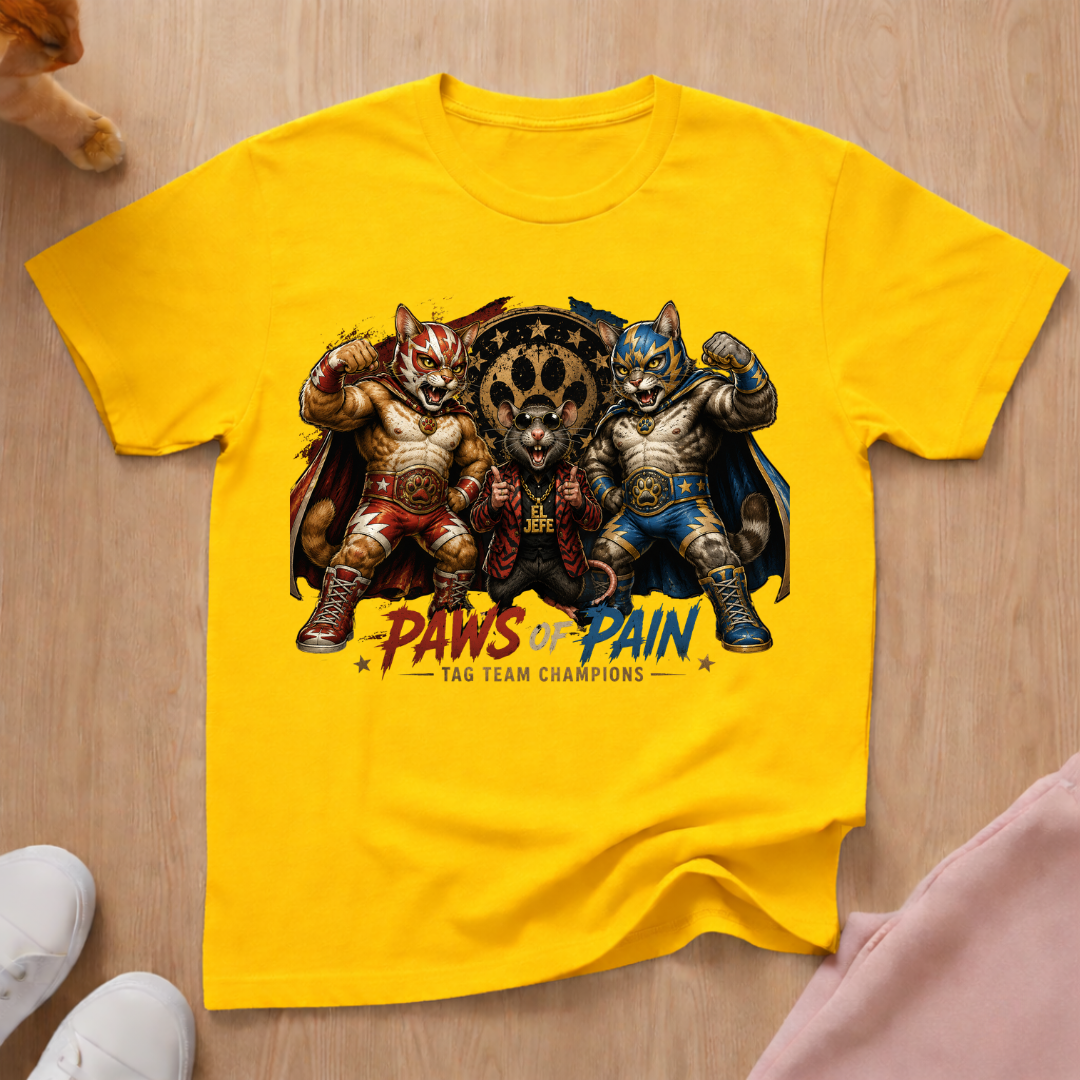 Paws of Pain tag team T-shirt