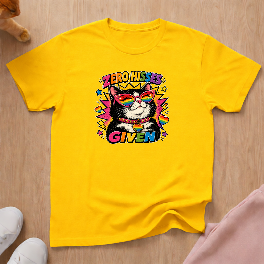 Zero hisses given T-shirt
