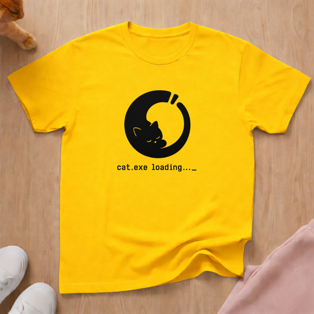 Cat loading (light) T-shirt