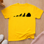Cat evolution (Black) T-shirt