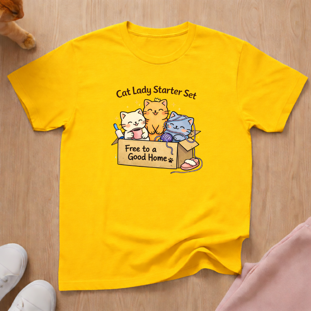 Cat lady starter set T-shirt