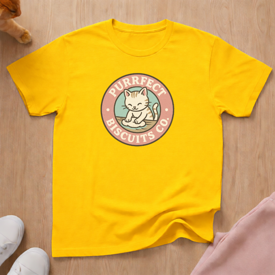 Purrfect Biscuit Company  cat T-shirt