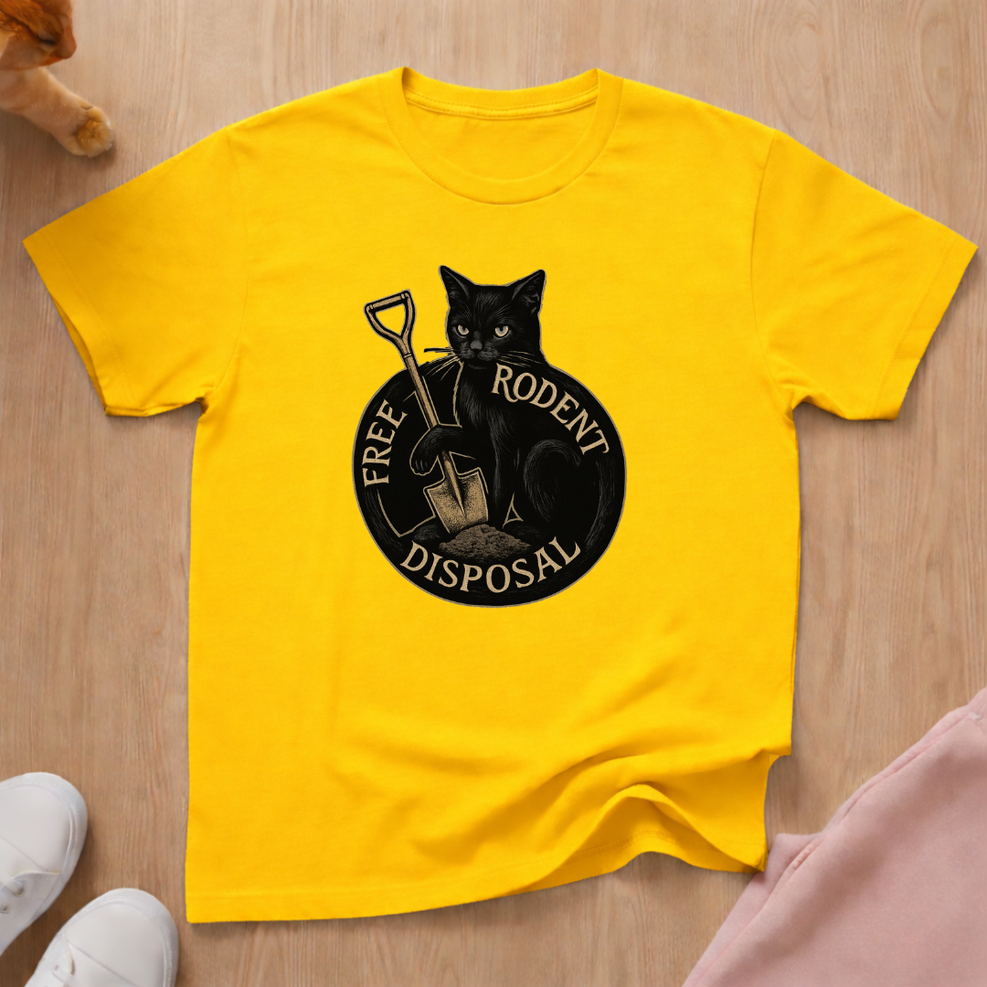 Rodent disposal 2 cat T-shirt