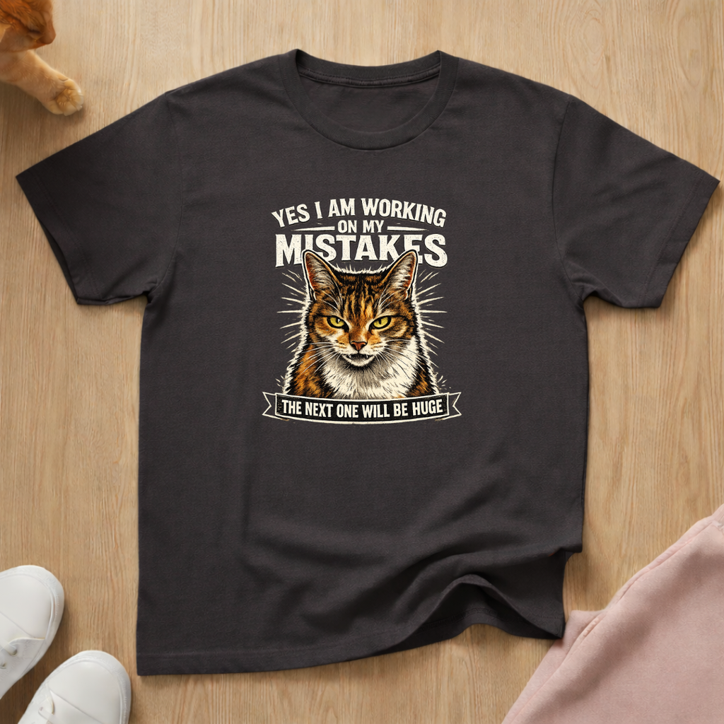 Working on my mistakes T-shirt