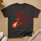 Dragon cat flame cat T-shirt