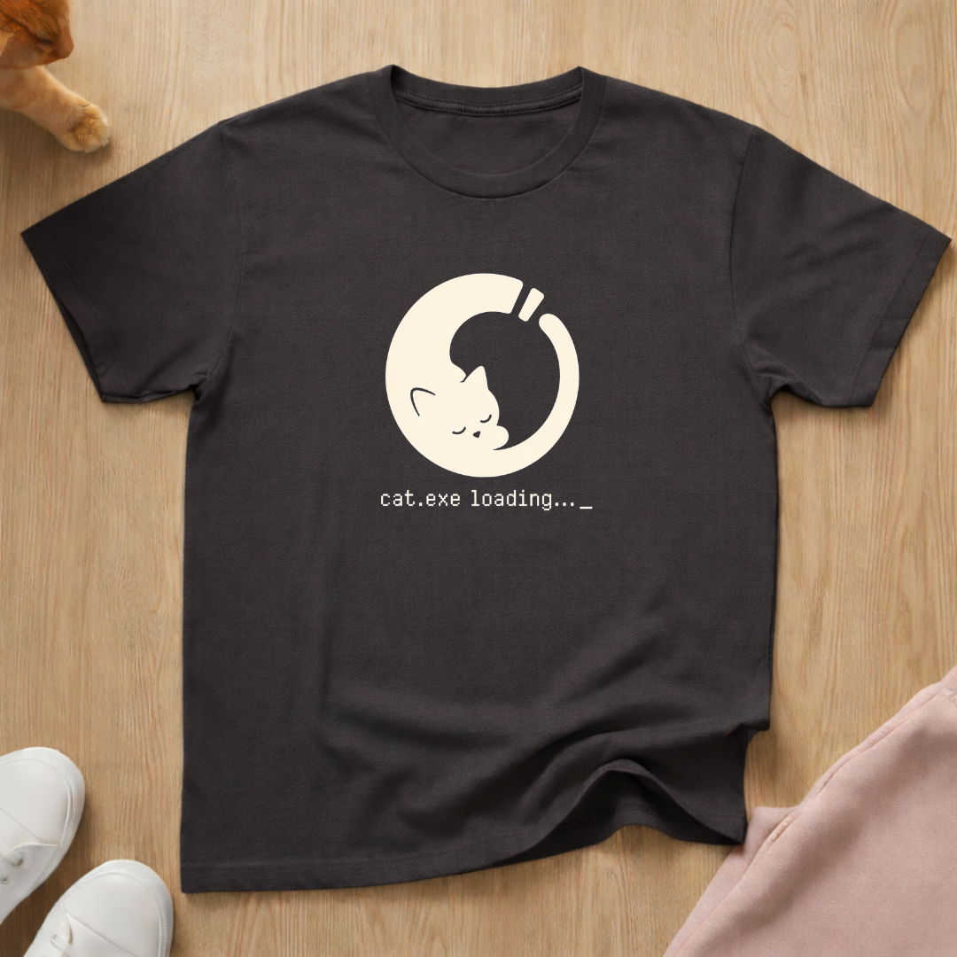 Cat loading T-shirt