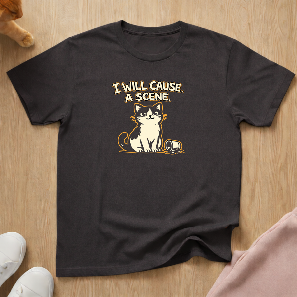 I will cause a scene (light) T-shirt