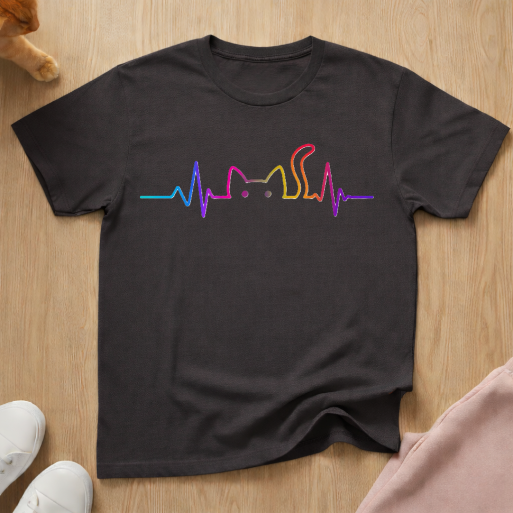 Cat EKG T-shirt