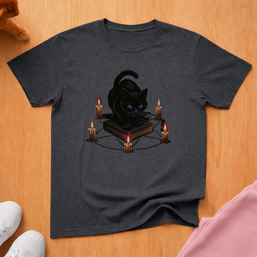 Pentagram cat T-shirt