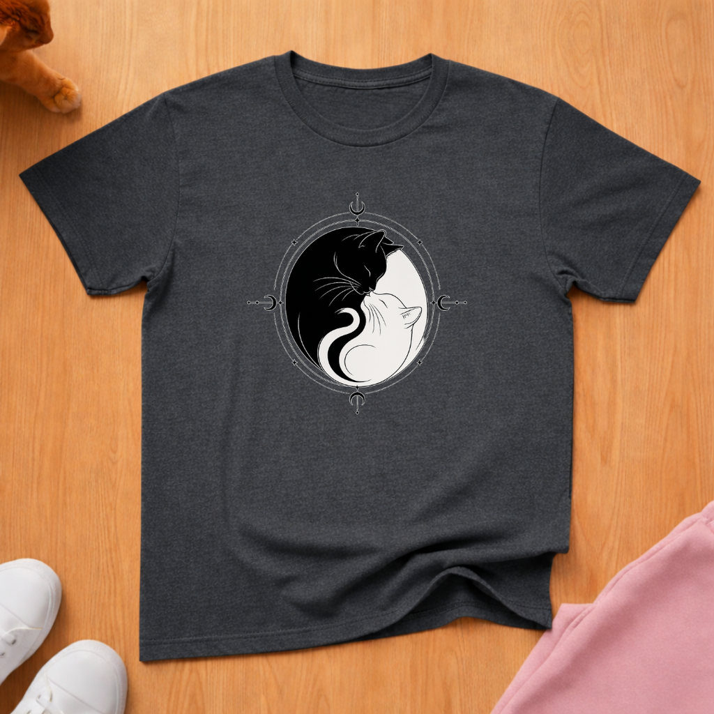 Yin Yang cats T-shirt