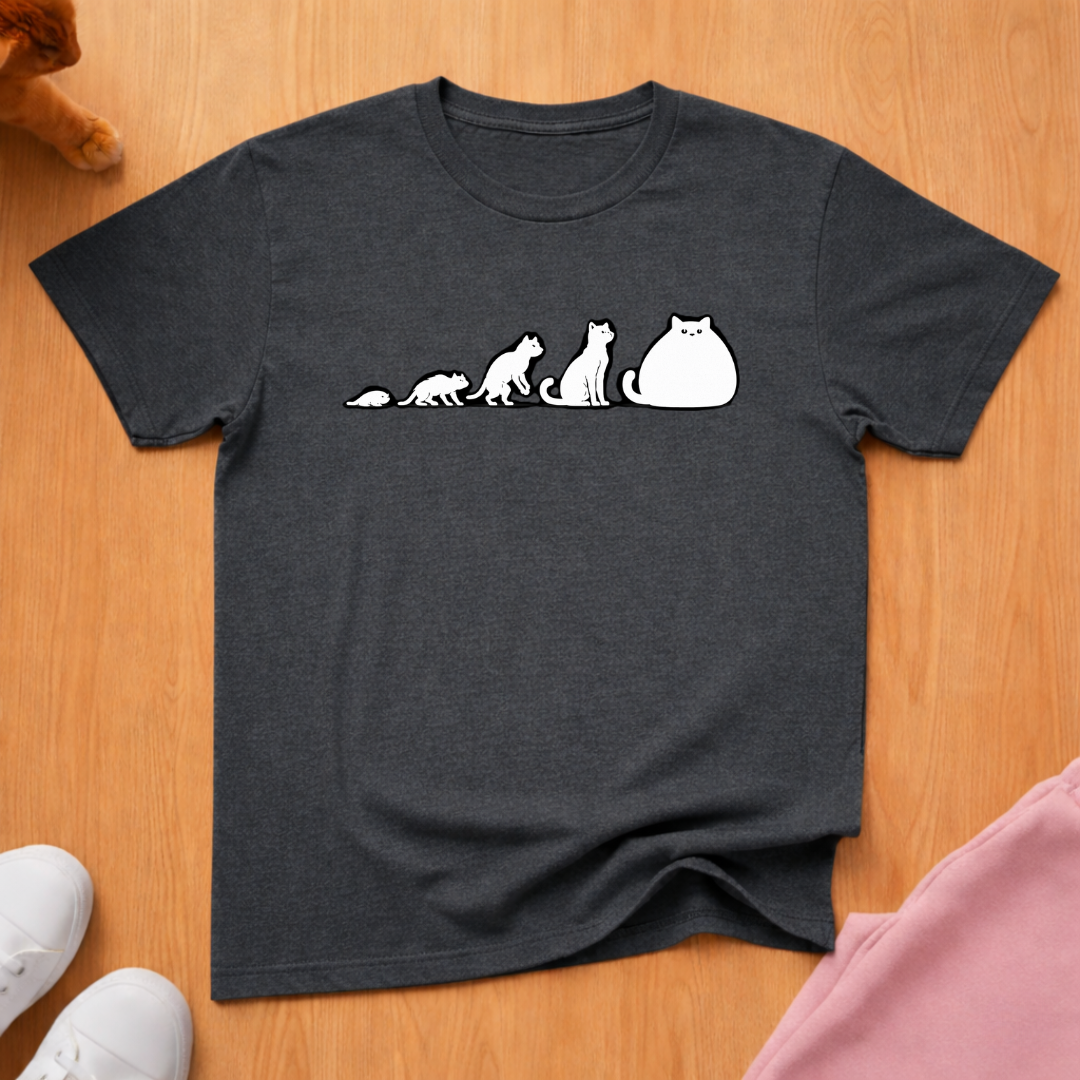 Cat evolution (White) T-shirt