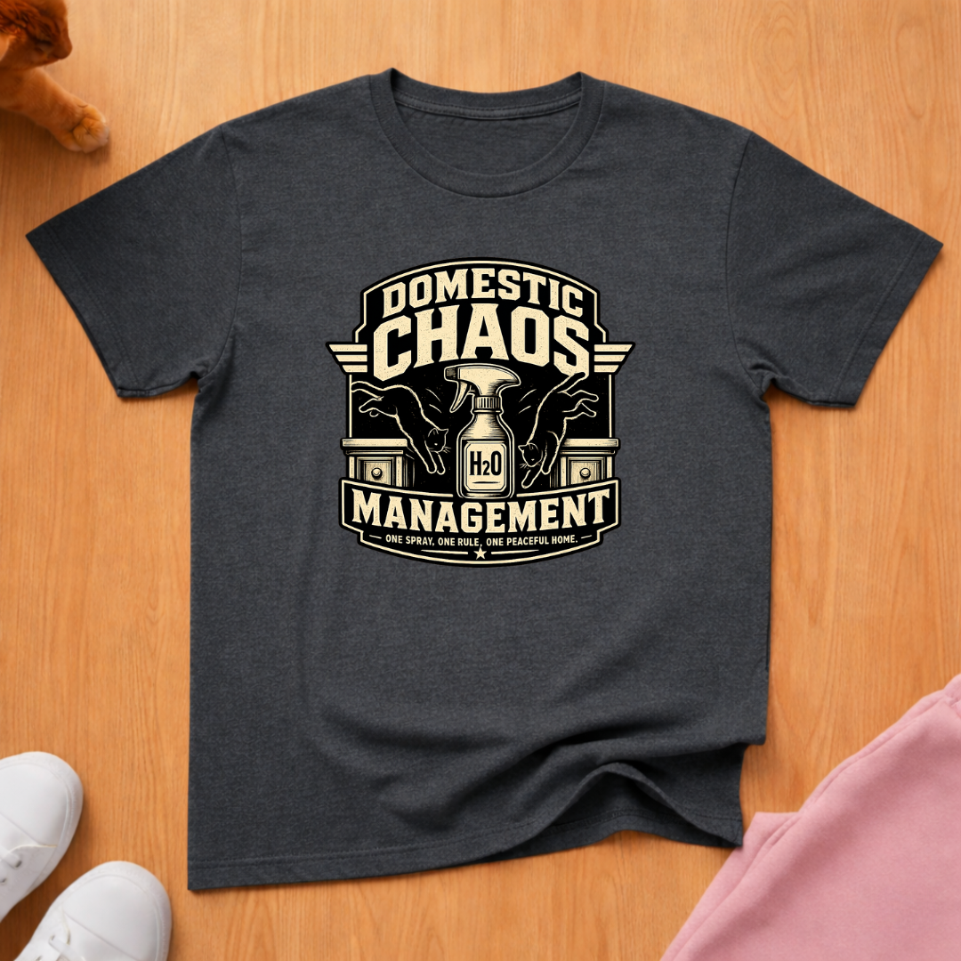 Domestic chaos management T-shirt