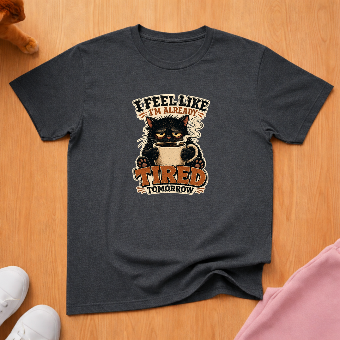 Tired tomorrow coffee T-shirt