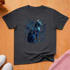 Geometric cat T-shirt
