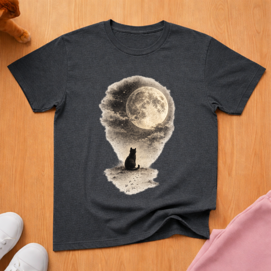 Cat moon T-shirt