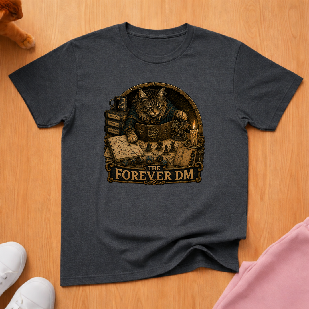 RPG player forever DM T-shirt