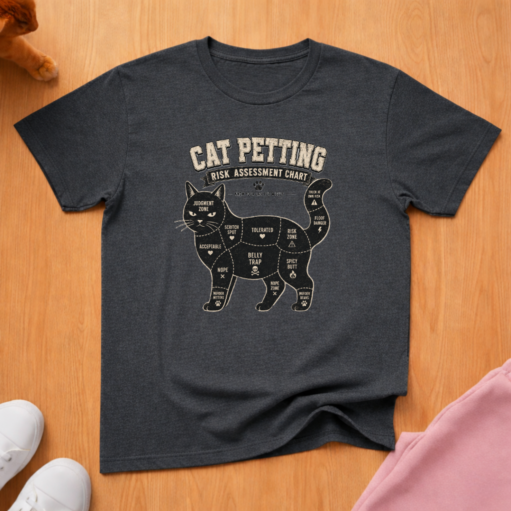 Cat petting guide T-shirt