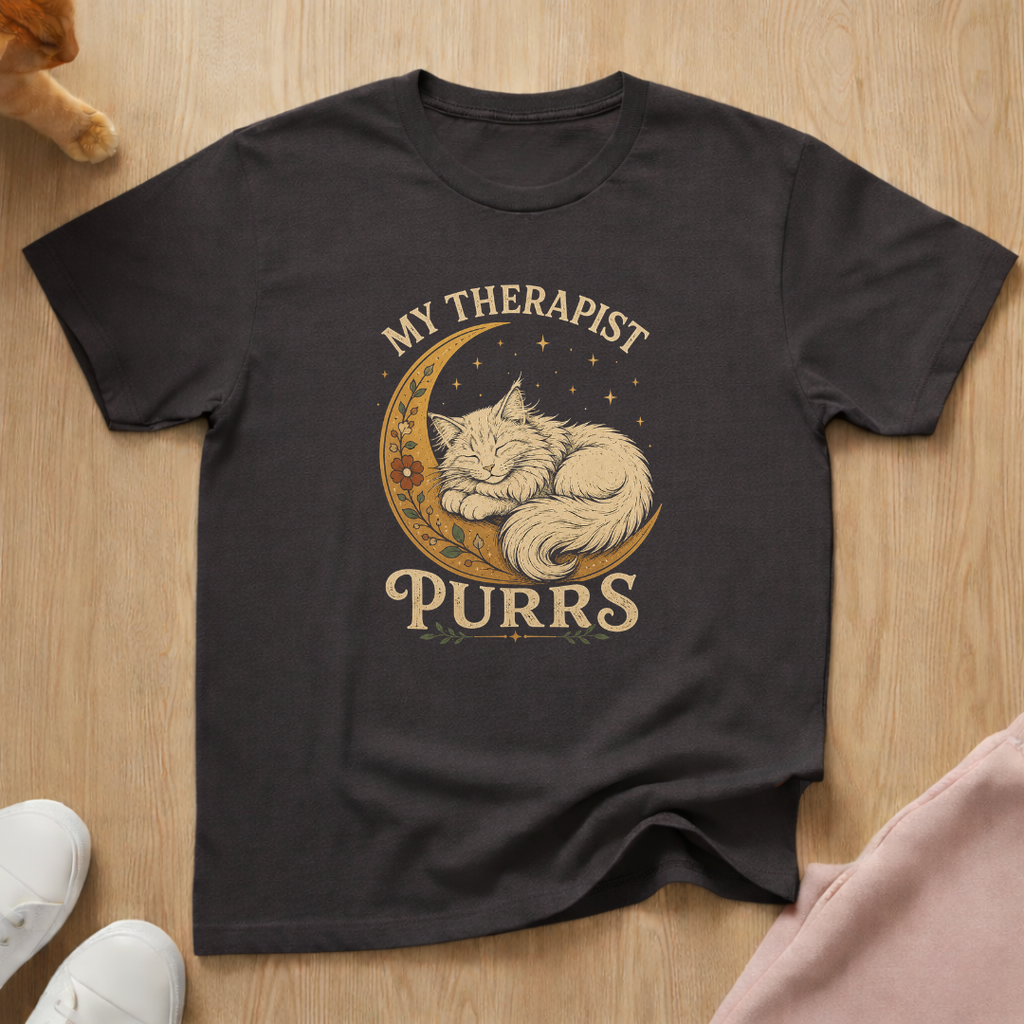 My therapist purrs (light) T-shirt