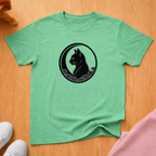 Moon cat and waves T-shirt
