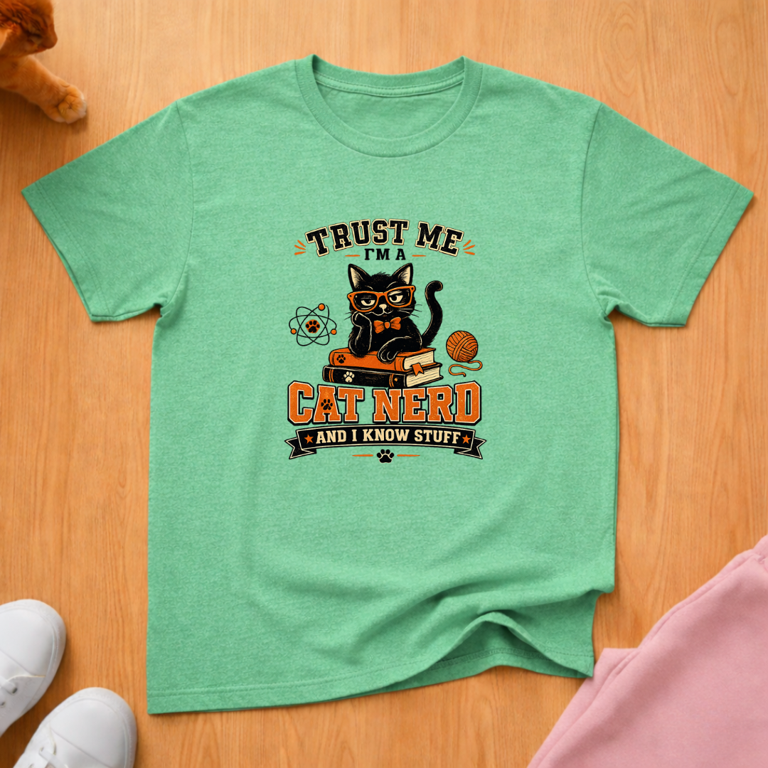 Cat nerd T-shirt
