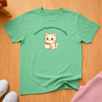 Powered by purrs and coffee 3 cat T-shirt