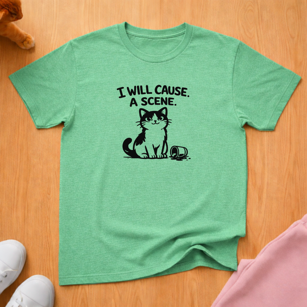 I will cause a scene (dark) T-shirt