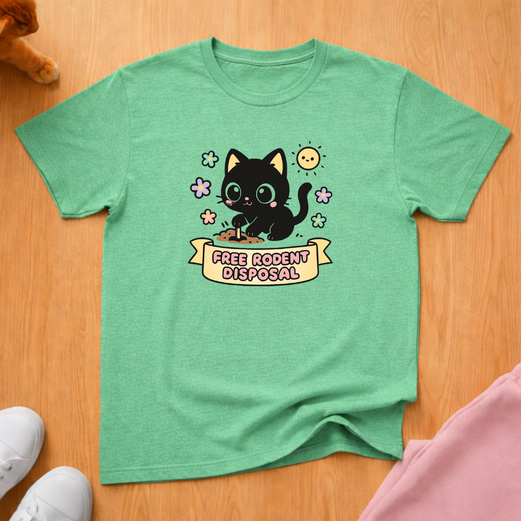 Rodent disposal 3 cat T-shirt