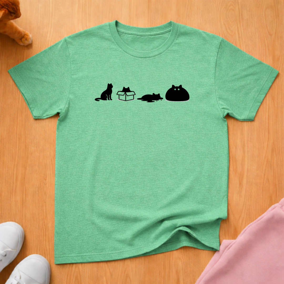 Cat progression T-shirt