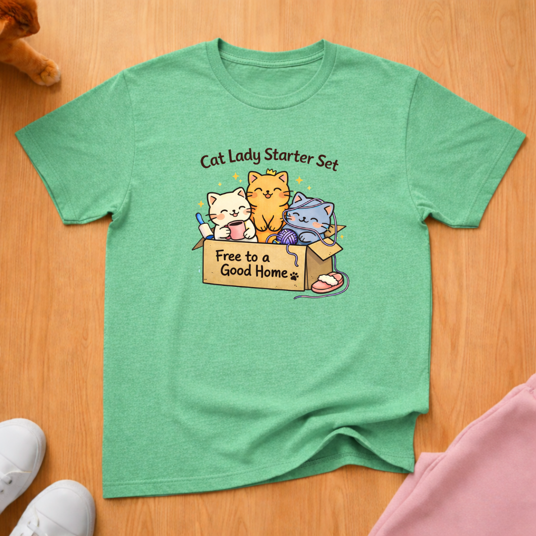 Cat lady starter set T-shirt