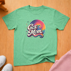 Cat mom rainbow T-shirt