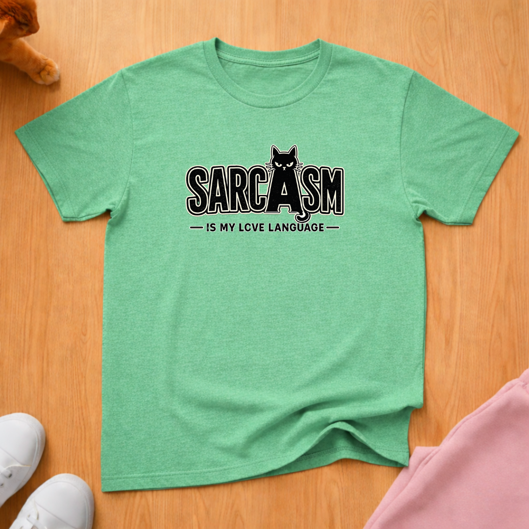 Sarcasm is my love language (dark) T-shirt