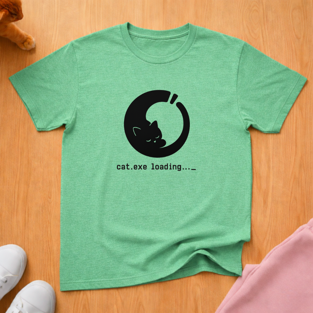 Cat loading (light) T-shirt