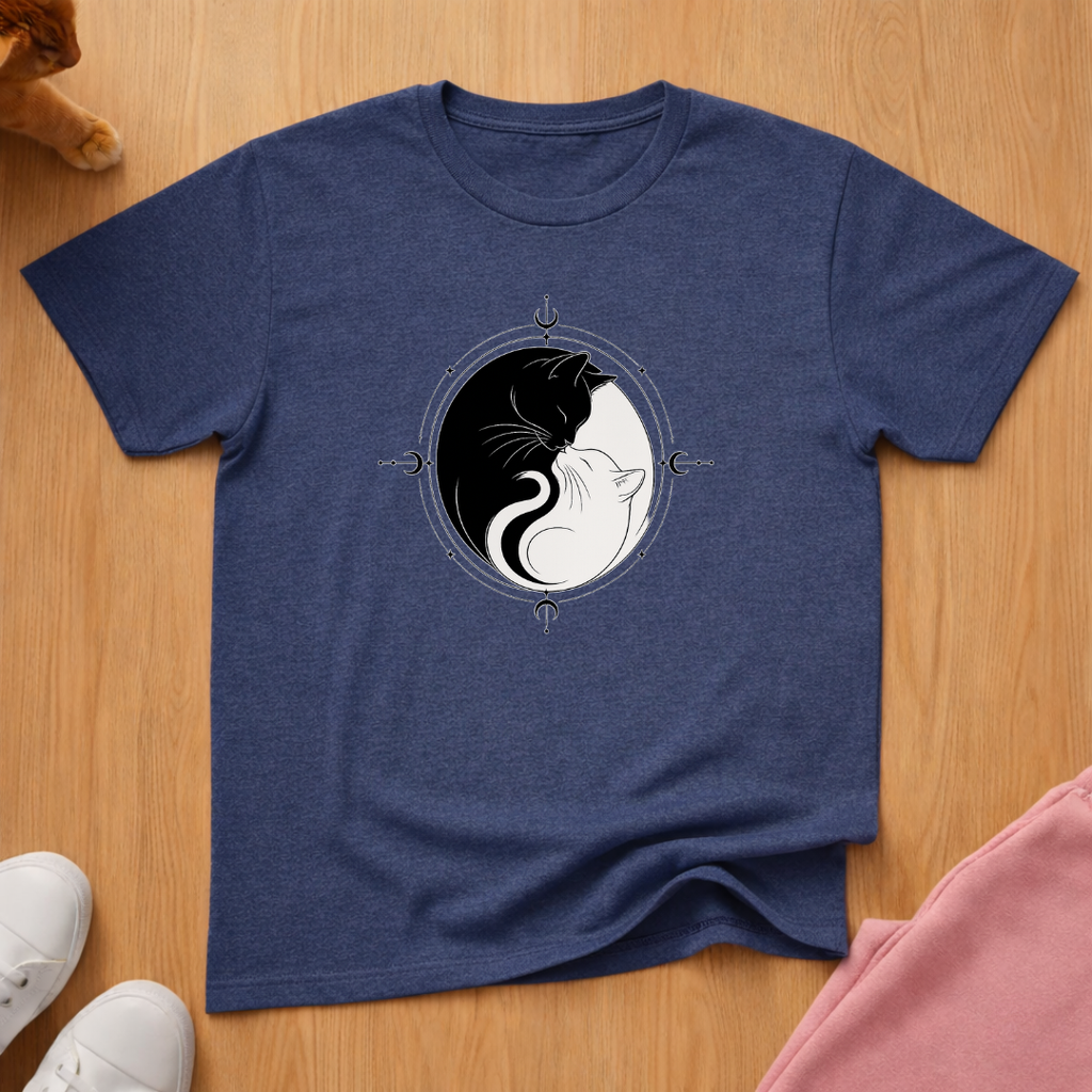 Yin Yang cats T-shirt