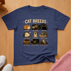 Cat breeds T-shirt